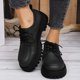 thumbnail image 1 of Xucatan Women's British Style Leather Loafers, Fashion Lace-Up Low Top Shoes with Mid Heel, Comfortable Casual & Dressy Oxfords for Women Gift, 1 of 8