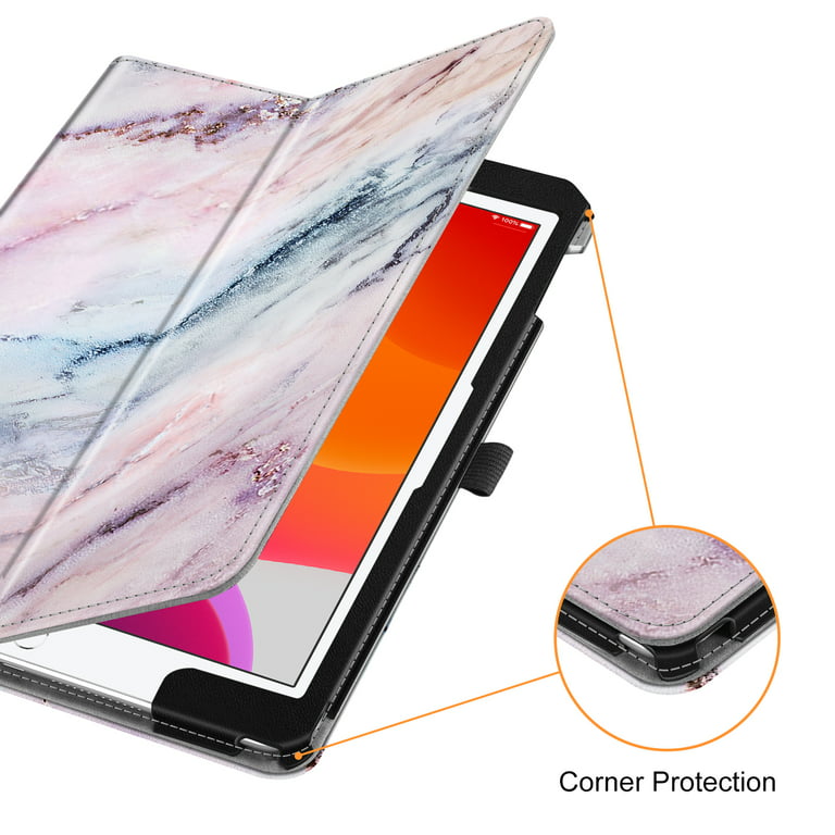 Fintie Folio Case for iPad 9th / 8th / 7th Generation (2021/2020/2019) 10.2  Inch - [Corner Protection] Premium Vegan Leather Stand Back Cover w/Pencil