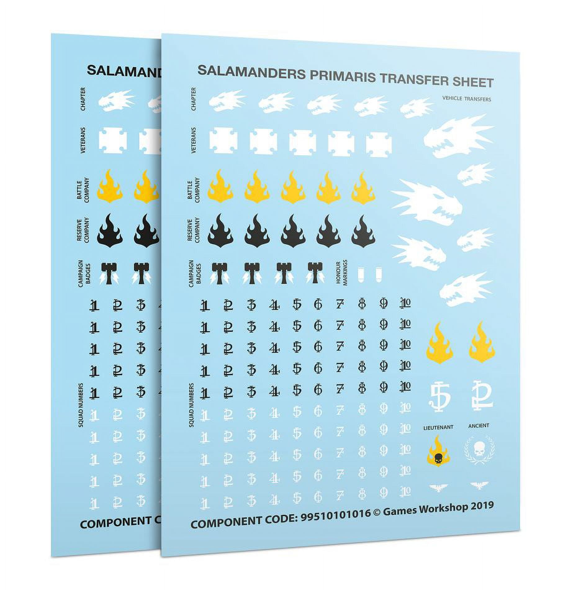 Salamanders Primaris Upgrades and Transfers Warhammer 40K