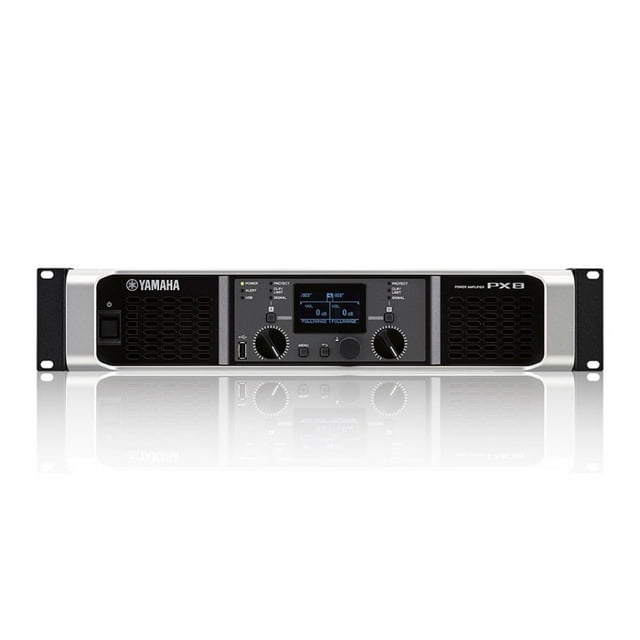 Amplificador PX8 Yamaha Poder Digital 800W Yamaha Puerto USB Negro-Plata