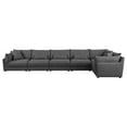 thumbnail image 6 of Sasha 6-Piece Upholstered Modular Sectional Barely Black, 6 of 18