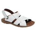 thumbnail image 3 of Piruna Brazilian Leather Slide Sandals, Wide Fit, White, 3 of 7