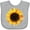 AC-Heather Grey, variant on Inktastic Summer Sunflower Boys or Girls Baby Bib
