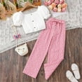 thumbnail image 2 of Uxgjfwu Girls Outfits Casual Sleeveless Tops Loose Pants Printed Tank Tops Pants Sets, 2 of 8