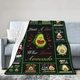 thumbnail image 6 of Cute Avocado Throw Blanket Just A Girl Who Loves Avocado Ultra Soft Cozy Plush Warm Fuzzy Lightweight Cartoon Avocado Gifts Fleece Blanket for Couch Bed Chair Living Room Decor 50''''X60'''', 6 of 6