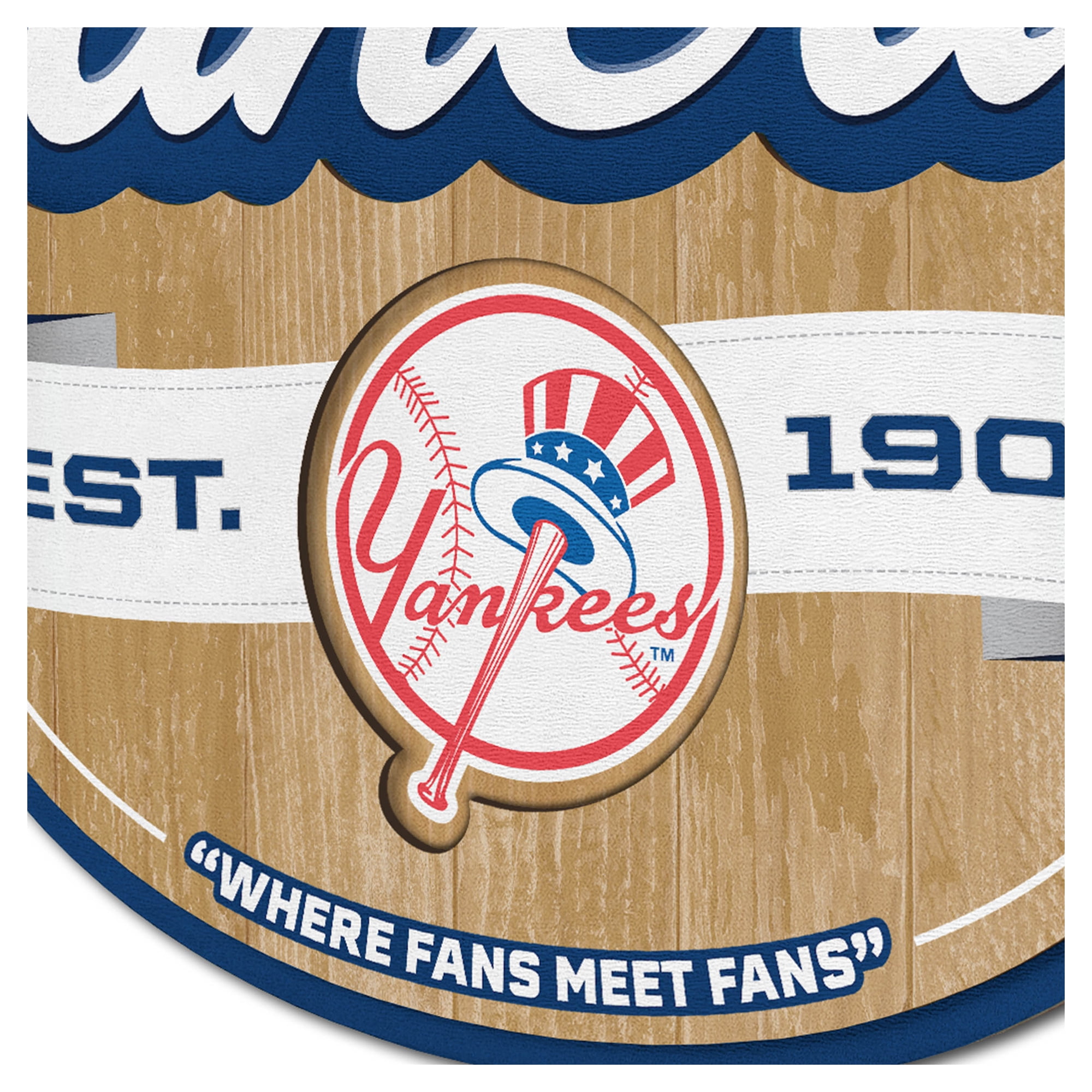 IDNA New York Yankees 12.5" x 17" Fan Cave Sign