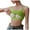 Green-1, variant on Women's Trendy Camisole Casual Solid Color U Neck Tank Top with Chest Pad Trendy Sleeveless Basic Tee Loose Fit 2025 Modern Black-1 L