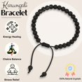 thumbnail image 3 of Original Karungali Bracelet with Natural Black Ebony Wood Beads (6mm Beads, Adjustable), 3 of 5