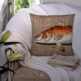 thumbnail image 3 of Carolines Treasures 8736PW1414 Red Fish Fabric Decorative Pillow 14HX14W multicolor, 3 of 4