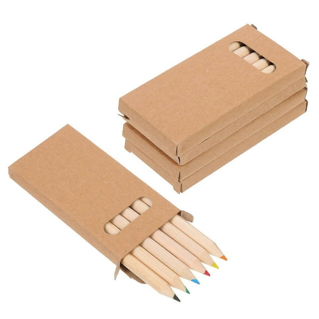 Graffiti Kids Pencils Colorful Pencils Wooden for School Students Cylindrical Shape 24 Pencils for Outdoor Painting and Writing