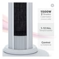 thumbnail image 3 of Ventilador Calentador de Torre, 2 en 1, con Temporizador y Control remoto Esquimal (Gris, 111 cm), 3 of 6