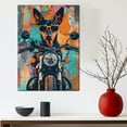 thumbnail image 5 of German Pinscher Dog Poster Riding A Motorcycle - German Pinscher Dog Canvas Wall Art For Bedroom Decor - Vintage Bathroom Decor - Birthday Gifts For Sister, 5 of 6