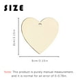 thumbnail image 3 of DIY Unfinished Wooden Heart Hanging Ornament with Pre Drilled Hole for DIY Craft Projects and Home Decoration, 3 of 5