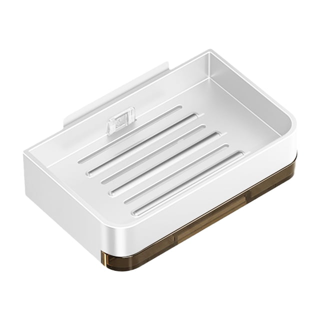 Accesorios de Baño Organizador de Ahorro de Espacio Jabón de Agua Soporte de Jabón Doble Soporte de Jabón Y Esponja Accesorios de Baño Soporte de Jabón para Fregadero de Cocina