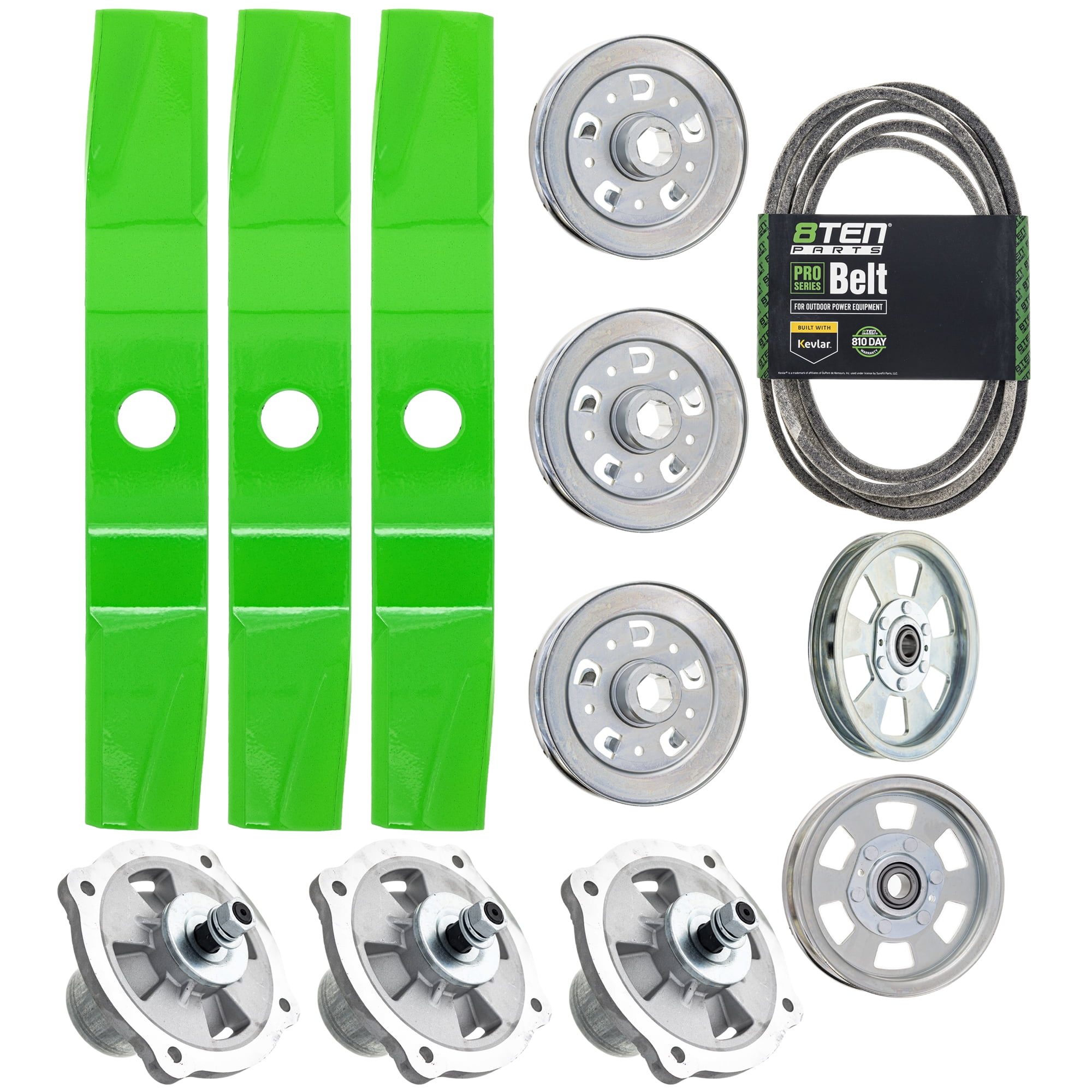 8TEN Blade Spindle Belt Kit for Kubota Z421 Z422 RCK54P-400Z K5613