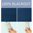 thumbnail image 5 of 2 Pack: Solid Colored 100% Energy Saving Hotel Max Blackout Thermal Curtain Panels - Navy Blue, 90 in. Long, 5 of 5