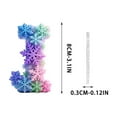 thumbnail image 2 of J Snowflake Series 2D Acrylic Backpack Car Pendant Decoration Ornament Alphabet Design J, 2 of 7