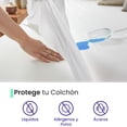 thumbnail image 2 of Ubbe Protector de Colchón 100% Impermeable Hipoalergénico Ultrasuave y Silencioso Tamaño Matrimonial, 2 of 8