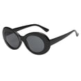 thumbnail image 2 of Clásicas de Retro Mujeres Hombres Lente Espejo Redonda De Negro Sunnimix Gafas de sol de la vendimia, 2 of 6