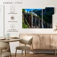 thumbnail image 4 of Elephant Stock Bridal Veil Powerhouse Wall Art - Horizontal Multi Panel Canvas - Living Room Wall Decor - Nature Multi Panel - Green And Gray Decor - 23" x 14", 4 of 4