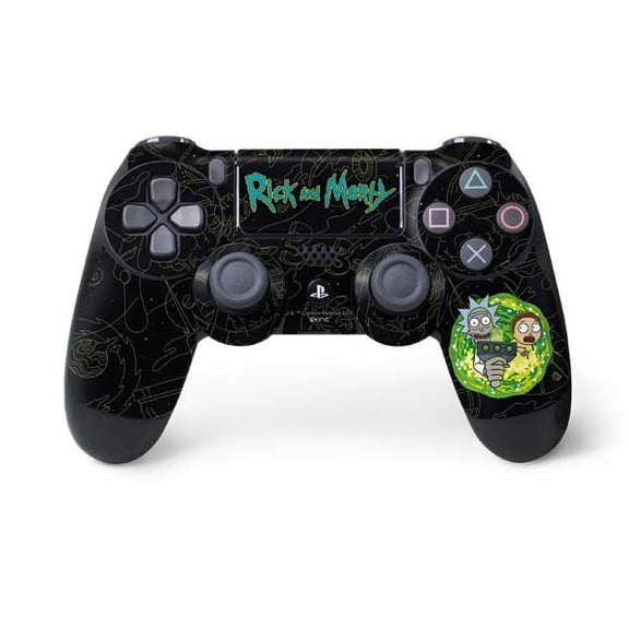 Skinit Adult Swim Rick and Morty Portal Travel PS4 Controller Skin
