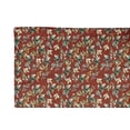 thumbnail image 3 of S4Sassy Red Flower Leaves Printed Dinner Party Table Napkins Cloth Cotton Dinner Cocktail Napkins, 3 of 6