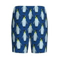 thumbnail image 2 of Lsque Beautiful King Penguin Pattern Mens Sleep Pajama Shorts,Short Pajama Pants, Cotton Ultra-Soft Knit-XX-Large, 2 of 9