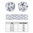 thumbnail image 6 of Xipuska Navy Blue Starfish Coastal Bed Runners for King Size Bed, Decorative Bed Throws for Foot of Bed, Nautical Summer Beach Ocean Bed Runner Sofa Throw Bedding Scarf Protector Slipcover, 6 of 6