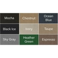 thumbnail image 7 of 4' x 4' Soft and Durable Ribbed Pattern Indoor/Outdoor Area Rugs Lightweight and Flexible for Easy Cleaning and Transport. 100% PET Fiber (Color: Sky Gray), 7 of 7