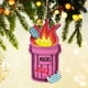thumbnail image 1 of Adornos Colgantes Navideños de Madera para Árbol de Navidad XWSHYW Incendio de Uncontenedor de Basura 2022, 1 of 2