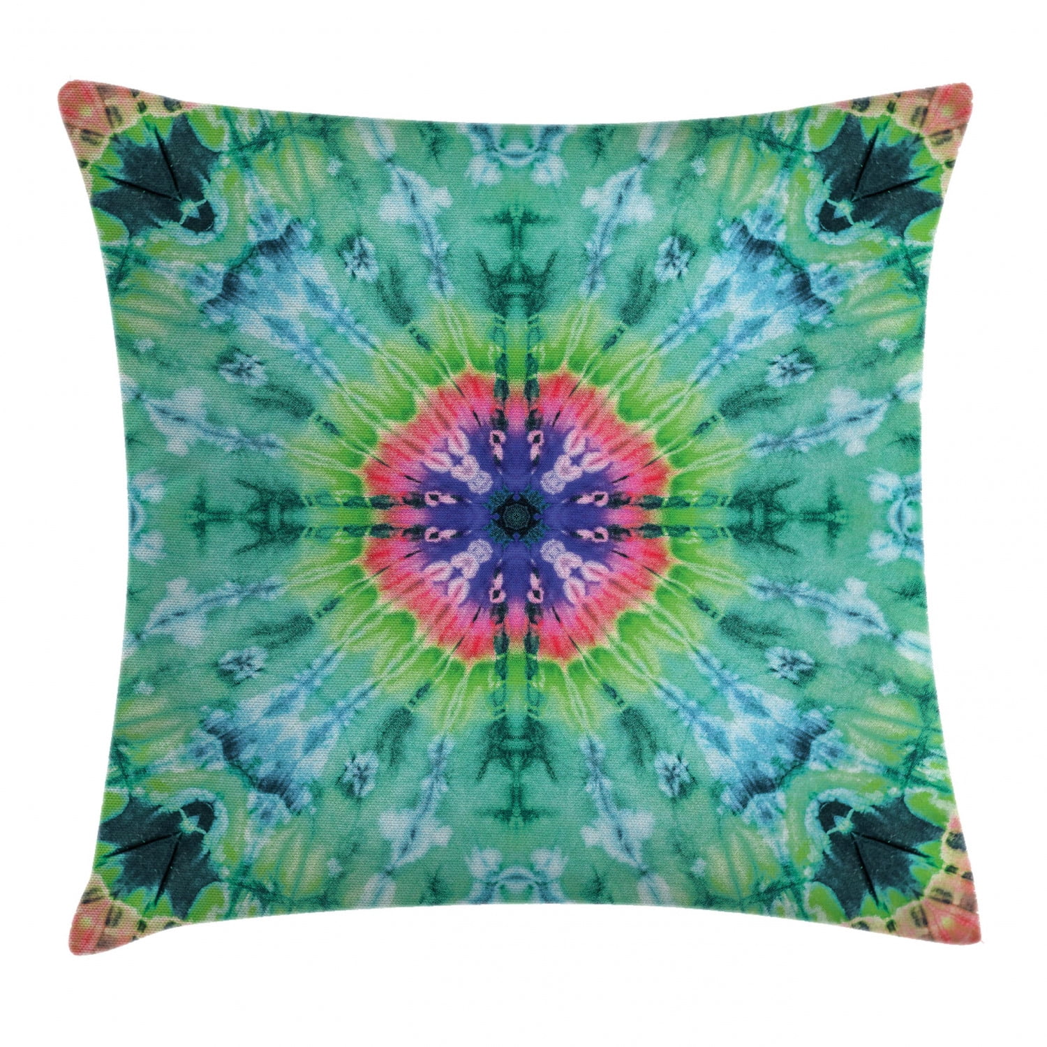 Tie Dye Decor Throw Pillow Cushion Cover, Distressed Background with