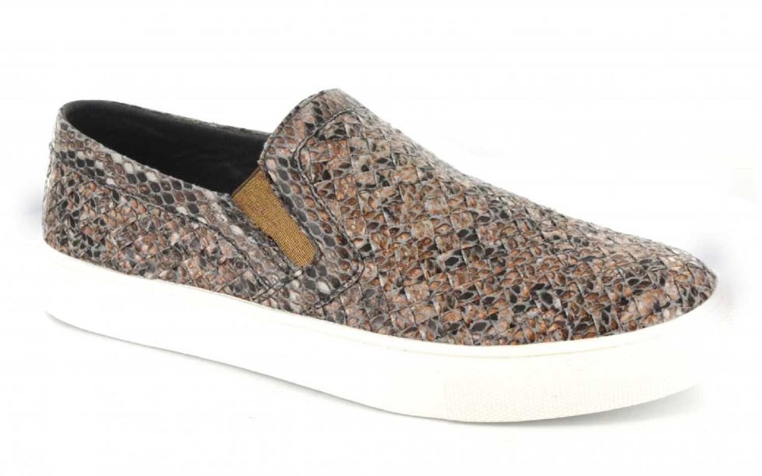 python print leather curb sneakers