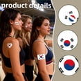 thumbnail image 3 of Tatuajes temporales de la bandera de Corea del Sur, 30 piezas, set Qiknird, 3 of 7