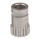 thumbnail image 1 of Boquilla de extrusión de acero inoxidable de engranaje de extrusora, piezas de extrusora de impresora 3D firmes, rueda de alimentación de alambre de 17 dientes sin orificio de alambre superior Vogacara EL000089-03B, 1 of 2