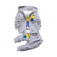 thumbnail image 2 of 3-piece Kids Clothing Set Cartoon Minions Long Sleeve Tee & Sweatshirt & Pants, 2 of 4
