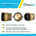thumbnail image 4 of Sharkbite 1-1/4 in. Push-to-Connect End Cap Fitting in Brass - UXL0435, 4 of 5