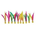 thumbnail image 1 of 10 pelotas de bádminton de alta elasticidad de tres pelos, coloridas, para críquet, paletas, plumas, accesorios deportivos para fitness (color aleatorio), 1 of 7