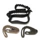 thumbnail image 1 of Dog Training Lead Police Adjustable Nylon Elastic Dog Leash (Black), 1 of 2