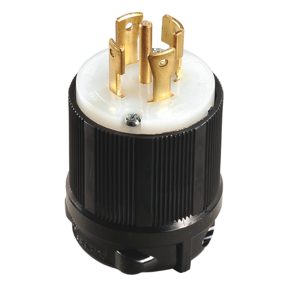 NEMA L21-30 Grounding Locking Plug, 30A 120/208V AC, 4 Pole 5 Wire, cUL