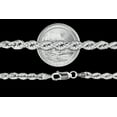 thumbnail image 4 of Sterling Silver Graduated Rope Itailian 6mm Wide Necklace Pure 925 Link Chain 18" Jewelry Female, 4 of 5