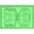 thumbnail image 1 of Ahgly Company Indoor Rectangle Abstract Emerald Green Modern Area Rugs, 7' x 10', 1 of 4