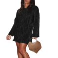 thumbnail image 1 of POINTERTECK Ladies‘ Chic Dress with Long Sleeves and  Neckline, 1 of 8