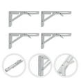 thumbnail image 3 of 4 Pcs Supports d'Étagère Pliants en Acier Inoxydable, 3 of 3