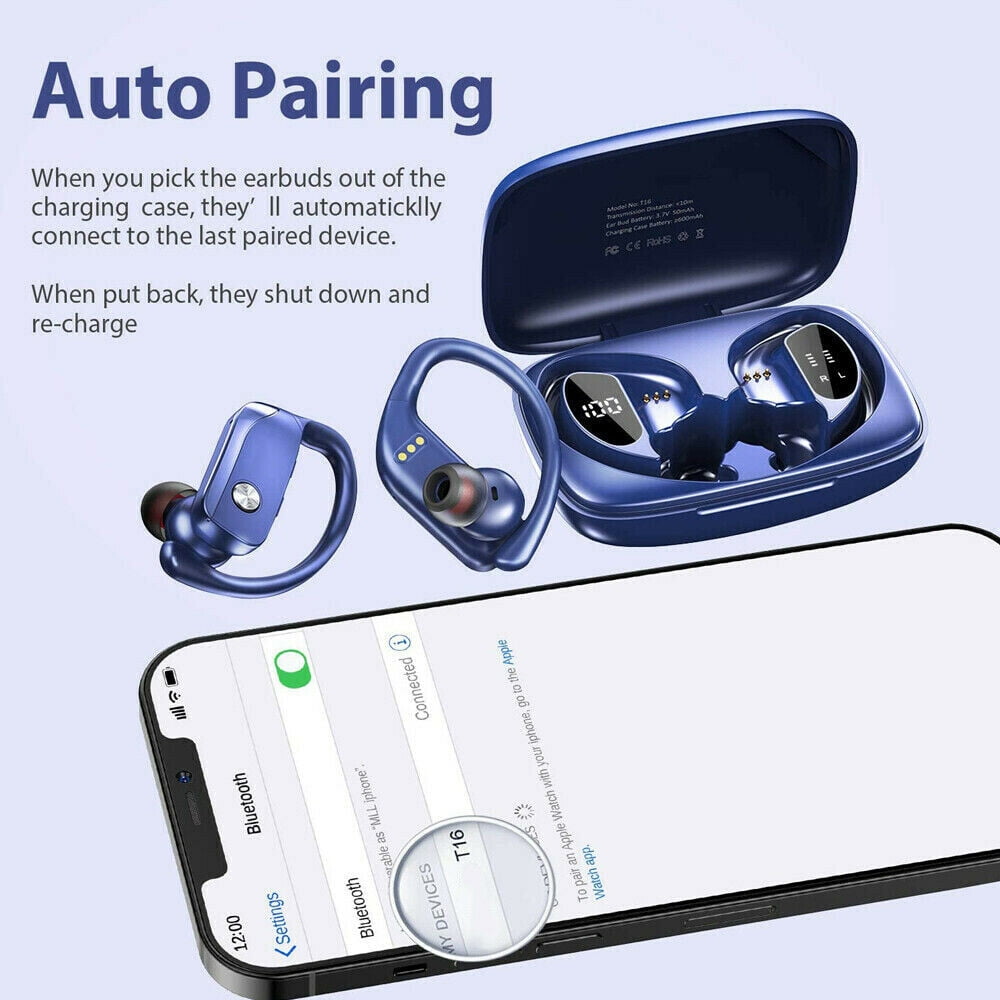 2023 Bluetooth 5.0 TWS Gaming Earbuds 13mm Drivers Noise Canceling Built-in Mic