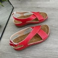thumbnail image 7 of Women's Summer New Large Size Buckle Set Foot Hollow-out Casual Comfortable Sandals Sandals for Women Red 43, 7 of 7