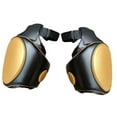 thumbnail image 2 of Almohadillas de muslo para Muay Thai, almohadillas de patada para Muay Thai, EVA, protección profesional para muslos de entrenamiento de golpes Oro negro, 2 of 8
