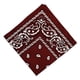 thumbnail image 3 of Paisley Vaquero Bandana Bufanda de la Cabeza de Cuello de la Rojo vino Hugo Bandana de algodón con estampado de cachemira, 3 of 6