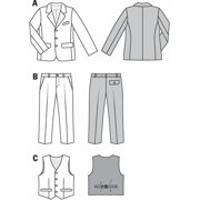 Burda Paper Sewing Pattern 9443 - Waistcoats and Jackets and Trousers and Suits for Kids, Baby