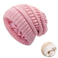 thumbnail image 2 of Cozy Cable Knit Beanie Satin Lined Lightweight Winter Warm Cap for Women, 2 of 9