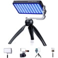 thumbnail image 1 of IVISII G2 Luz de cámara RGB de bolsillo 32 Wh Batería recargable incorporada de 4300 mAh Gama de colores 360 9 efectos de luz Panel de luz de video LED 2600-10000 K con cuerpo de aleación de aluminio, 1 of 5